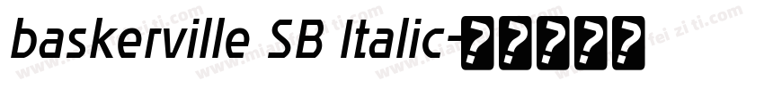 baskerville SB Italic字体转换